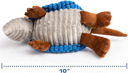 Hollypet Plush Dog Squeaky Toy Stuffed Armadillo Animal Pet Puppy Chew Toys - Image 2