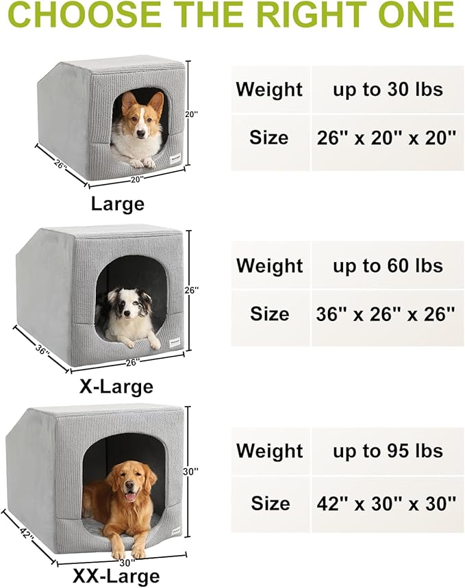 Hovicaed Indoor Dog House for Extra Large Medium Small Sized Dogs - Image 8