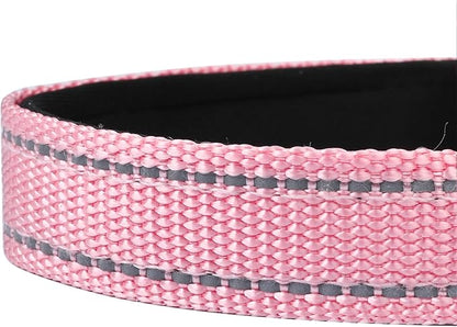 Reflective Dog Collar, Adjustable Soft Neoprene Padded Nylon Pet Collars - Image 5