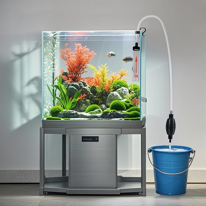 6ft Aquarium Siphon Vacuum Cleaner, Hand Siphon Pump Water Changer - Image 7