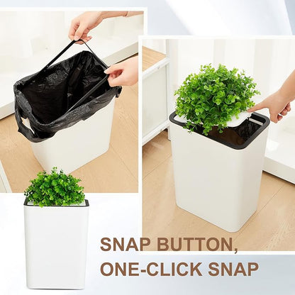 Jingmore Dog Poop Trash Can Outside 3.96 Gal/15 L Plant Styled Dog Waste Trash - Image 3