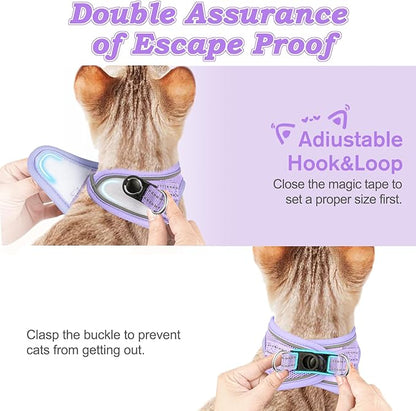 Cat Harness and Leash for Walking Escape Proof, Adjustable Kitten Vest Harness - Image 6