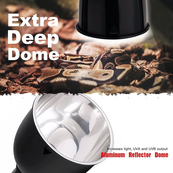 Reptile Light Fixture, Dual Heat Lamp Holder Fixtures - Image 5