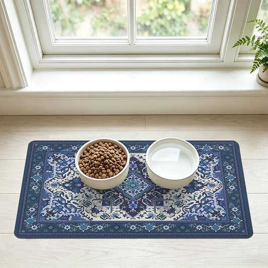 Pet Feeding Mat for Floors Waterproof Dog Mat for Food and Water Absorbent by Unknown