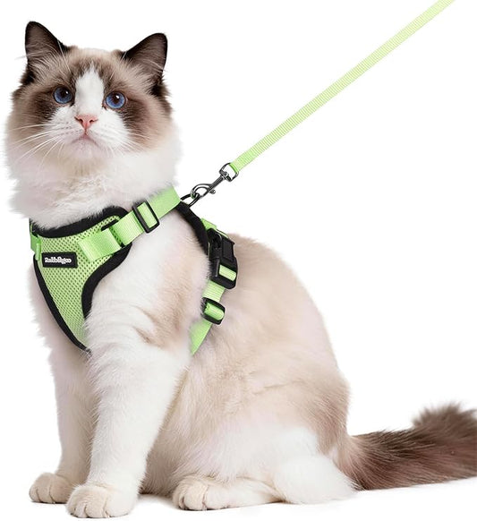 rabbitgoo Cat Harness and Leash Set, Escape Proof Vest Harness by rabbitgoo