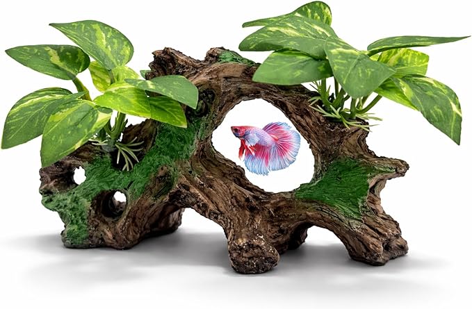 Aquarium Decorations Cave Silk Aquarium Plants Betta Fish Tank Decor Ornament by UreverFins
