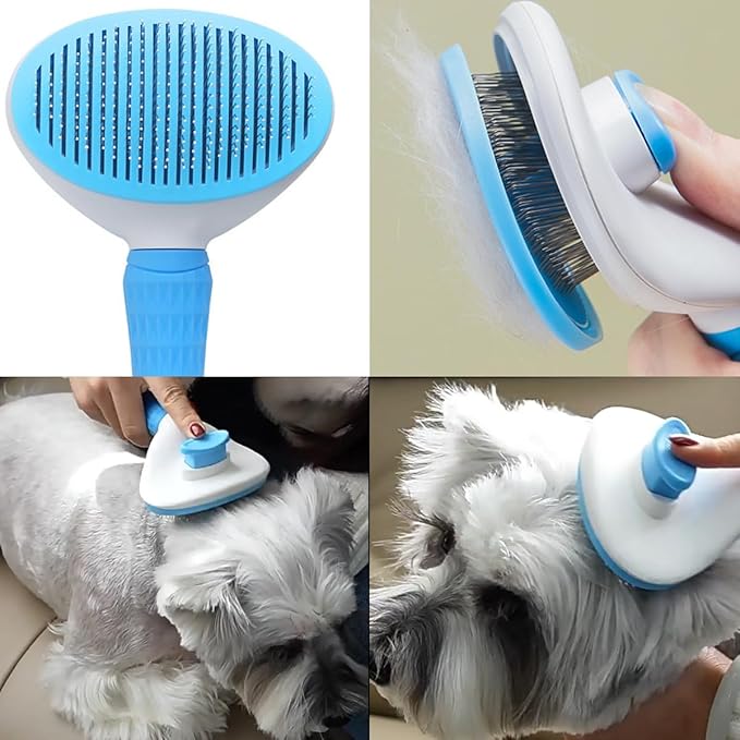 8PCS Dog Bath Supplies Set，Dog Washing Gloves，Shampoo Brush, Bath Supplies - Image 4