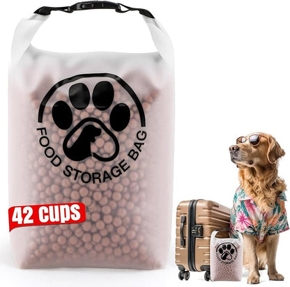 42 Cups Pet Food Storage Bag for Travel by Aosnare