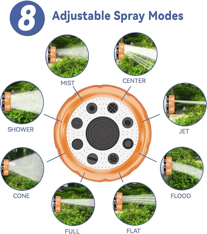Dog Washing Hose Attachment, Pet Shower, Upgrade 8-in-1 Mode Dog Shower - Image 4