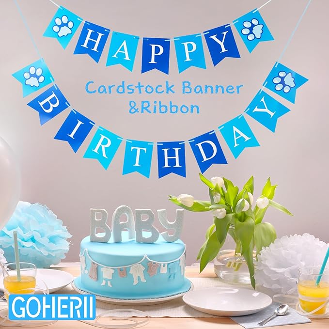 Dog Birthday Party Decoration, Pet Birthday Bandana Set - Image 5