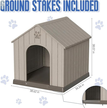 DRATO Outdoor Dog House Waterproof Roof, Large Capacity Pet House - Image 4