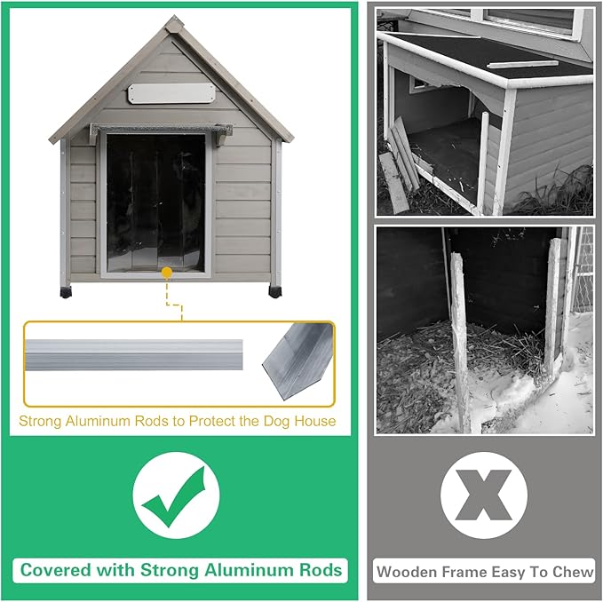 PetsCosset 30.5" L Outdoor Dog House - Image 2