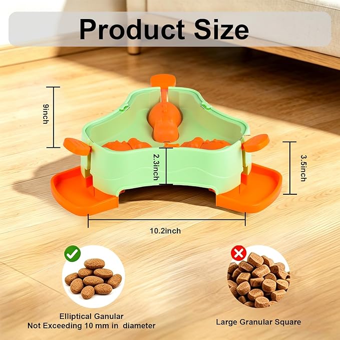 Dog Cat Treat Dispenser Slow Feeder Toy, 3-in-1 Interactive Dog Puzzle Press - Image 6