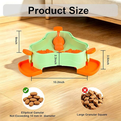 Dog Cat Treat Dispenser Slow Feeder Toy, 3-in-1 Interactive Dog Puzzle Press - Image 6