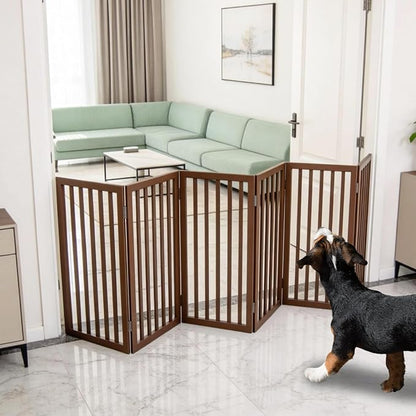 Dog Gate Indoor, Freestanding Dog Fence by SFJC