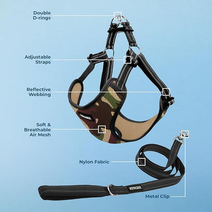 Best Pet Supplies Voyager Adjustable Step-in Flex Breathable Mesh Dog Harness - Image 3