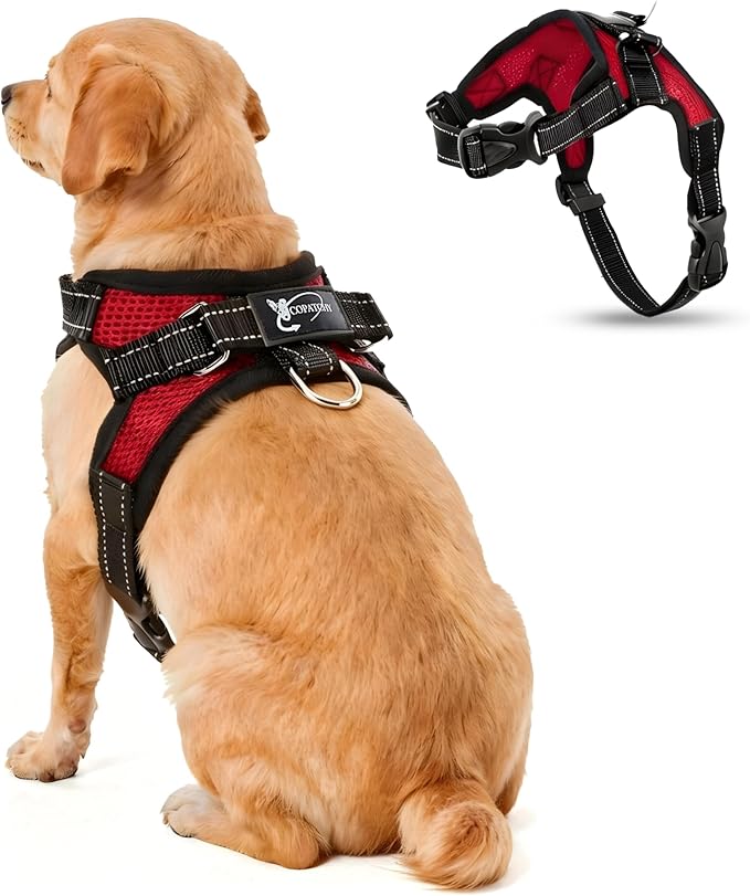 No Pull Reflective Adjustable Dog Harness by Copatchy