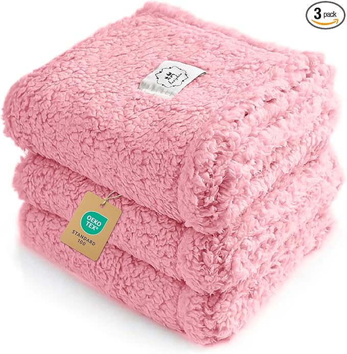 Luciphia 1 Pack 3 Calming Dog Blanket Fluffy Premium Fleece Pet Blankets Soft by luciphia