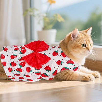 choyaxo Floral Dog Dress Cute Dog Skirt Pet Dress Summer Pet Clothes - Image 4