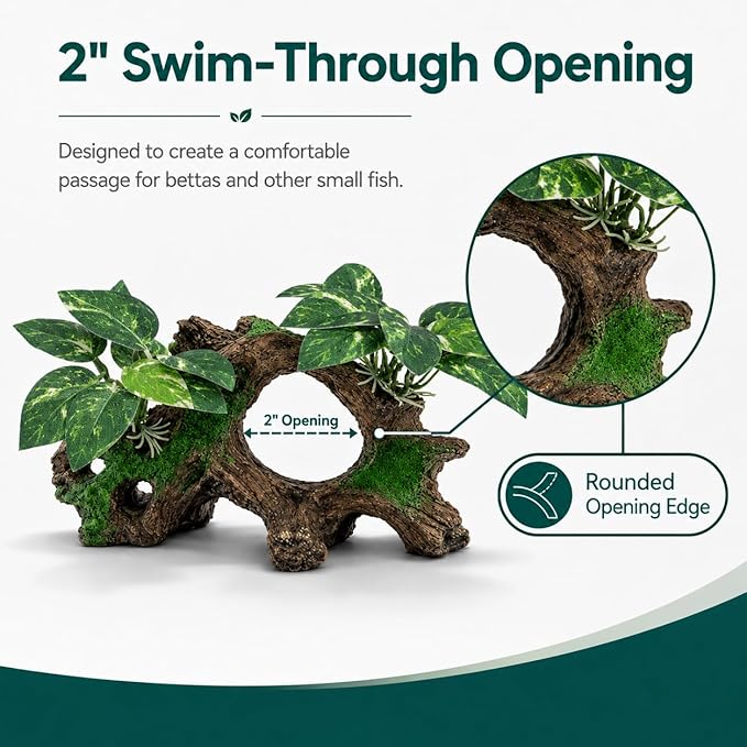 Aquarium Decorations Cave Silk Aquarium Plants Betta Fish Tank Decor Ornament - Image 3