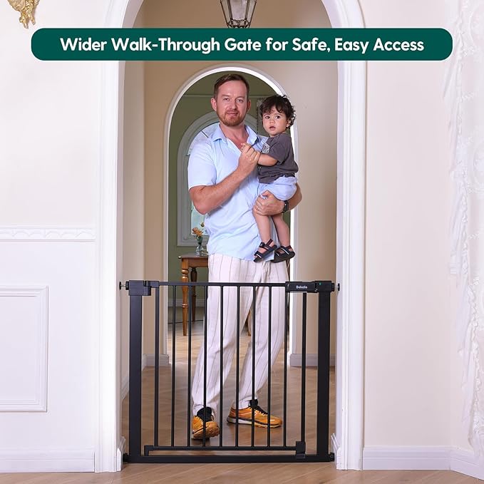 Babelio Baby Gate for Doorways and Stairs, 36-41" Pet Gate - Image 2