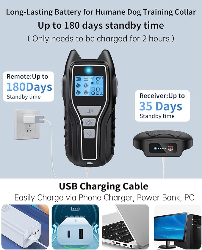 Dog Training Collar with Remote, Waterproof IPX7 E Collar - Image 4