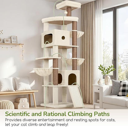 Globlazer 83in Heavy Duty Cat Tree, Giant Cat Tower - Image 2