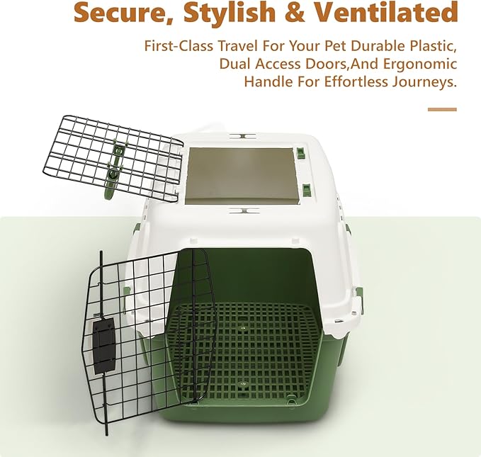Athena Collection 22" Hard-Sided Travel Pet Carrier - Image 5