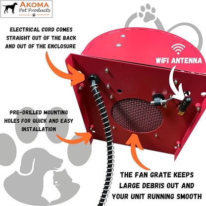 Akoma Hound Heater Dog House Heater, Outdoor Pet Furnace 400w - Image 4