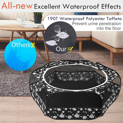 Pawaboo Small Animals Playpen, Waterproof Small Pet Cage Tent - Image 4