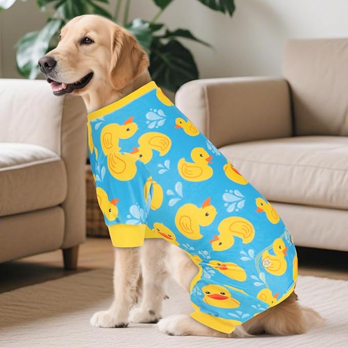 KYEESE Dog Pajamas Comfy Dog Pajamas Large Sized Dogs Velvet Pet Jammies Coat - Image 4