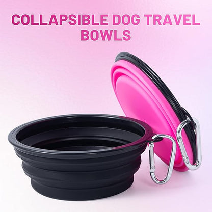 Dog Bowl Pet Collapsible Bowls, 2 Pack Collapsible Dog Water Bowls - Image 2