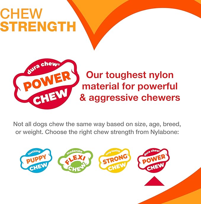 Nylabone Ergonomic Hold Wishbone Power Chew Toy - Image 5