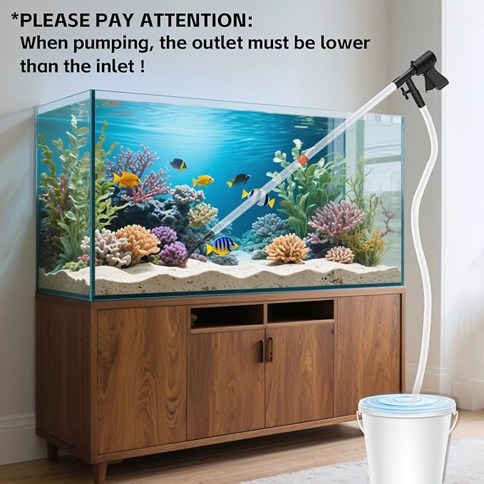 FISORAS Aquarium Gravel Cleaner, Fish Tank Cleaner Gravel Vacuum - Image 6