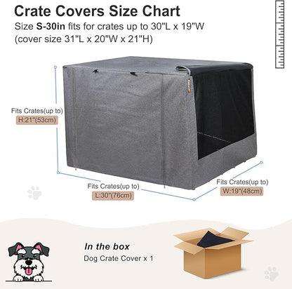 HiCaptain Breathable Dog Crate Cover 30 Inch, Durable Heavy Duty Kennel Cover - Image 6
