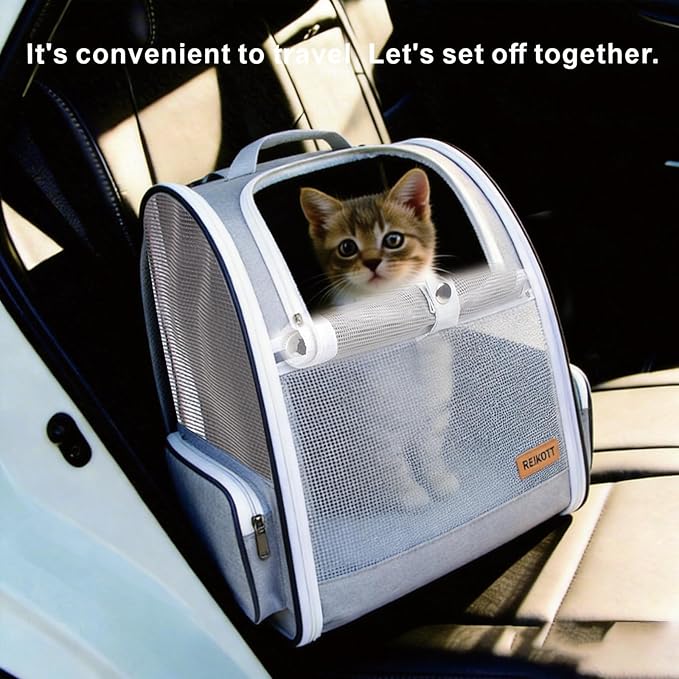 Cat Carrier Backpack, Dog Backpack, Ventilate Pet Cats Puppy Dogs Birds Bunny - Image 6