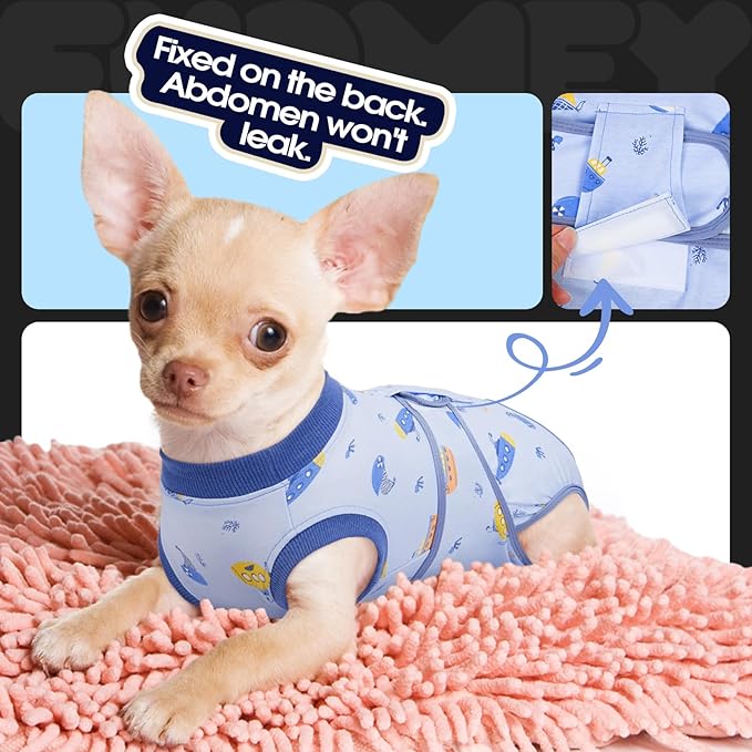 FUAMEY Recovery Suit for Dogs After Surgery, Soft Breathable Dog Bodysuit - Image 8