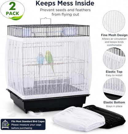 RAINFLOW 2 Pack Bird Cage Seed Catcher - Image 5