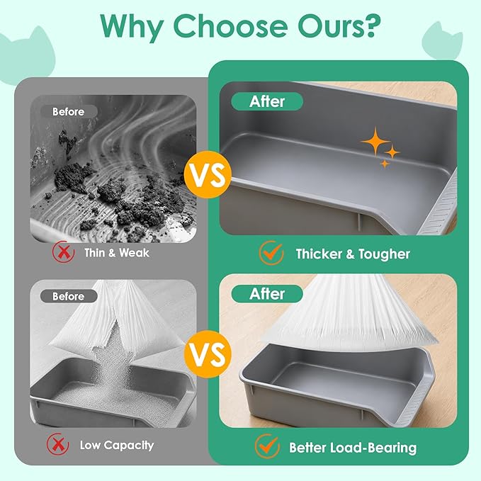 Thickened Automatic Cat Litter Box Liner Bag, Extra Thick Leakproof, - Image 3
