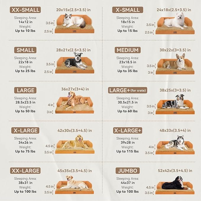 Large Dog Bed Orthopedic Washable, Orthopedic Dog Beds - Image 2