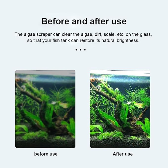 Vimvins Algae Scraper for Glass Aquarium, Aquarium Razor Scraper - Image 6