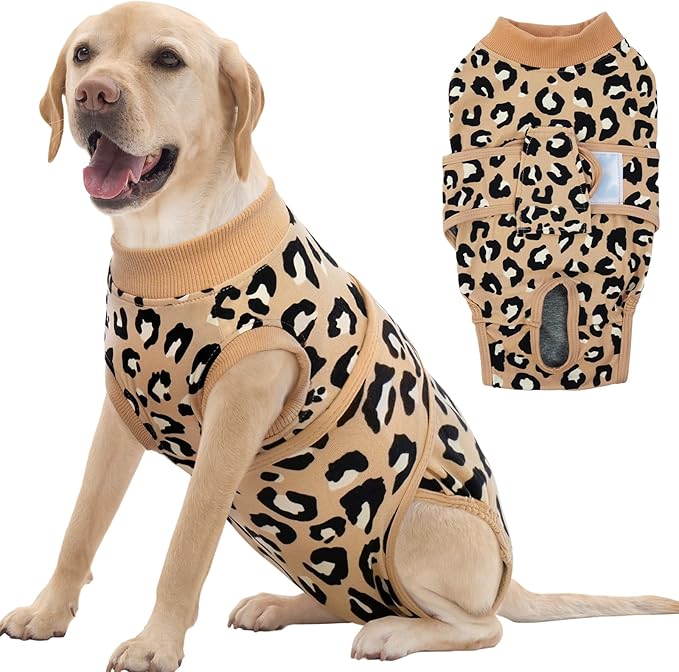 FUAMEY Recovery Suit for Dogs After Surgery, Soft Breathable Dog Bodysuit by FUAMEY