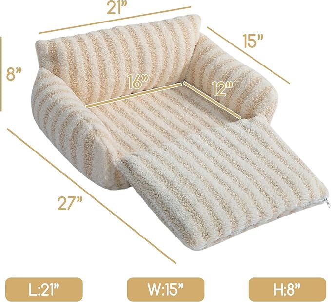 Hollypet Cat Bed Fluffy Plush Multifunctional Double-Layer Machine Washable - Image 3