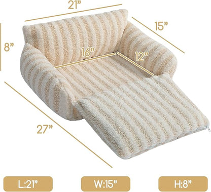Hollypet Cat Bed Fluffy Plush Multifunctional Double-Layer Machine Washable - Image 3