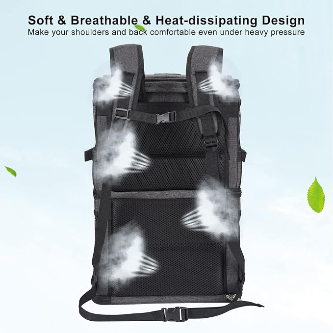 2-in-1 Double Pet Carrier Backpack - Image 6