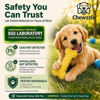 Chewzzle™ 3 Pack Chew Toys for Small Dogs & Puppy Teething Toys | Safe TPR - Image 3