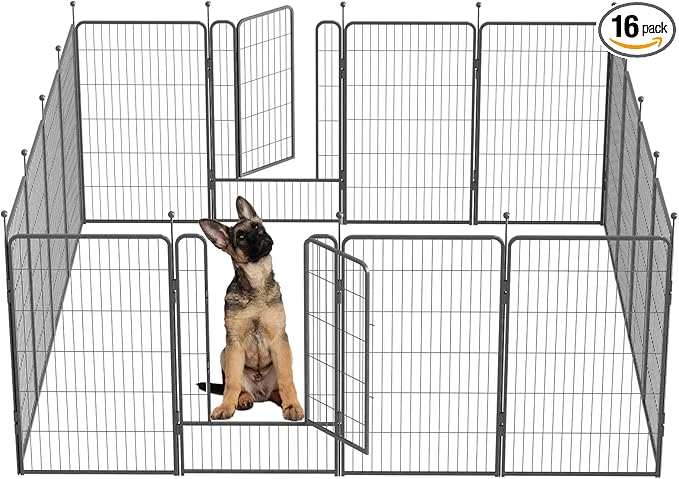 Dog Playpen, 32/40/45 Inch Height in Heavy Duty, Folding Indoor Outdoor by BestForYourPets