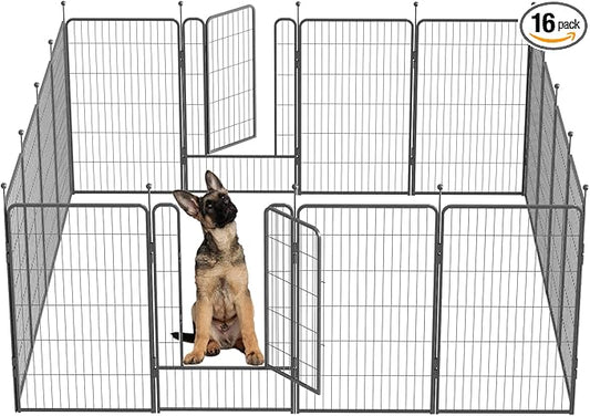 Dog Playpen, 32/40/45 Inch Height in Heavy Duty, Folding Indoor Outdoor by BestForYourPets