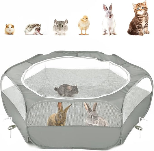 Pawaboo Small Animals Playpen, Waterproof Small Pet Cage Tent by Pawaboo