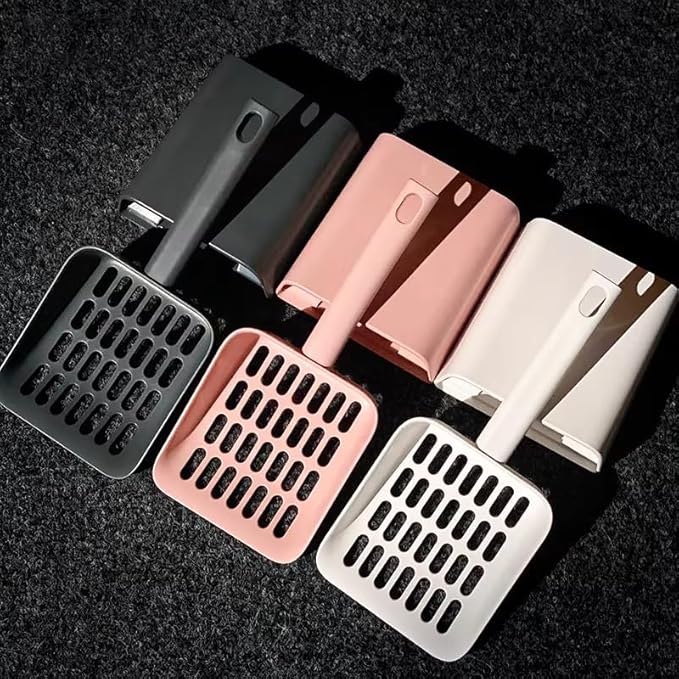 2 in 1 Cat Litter Scoop with Holder Stand Cat Stuff Cat Scooper - Image 7